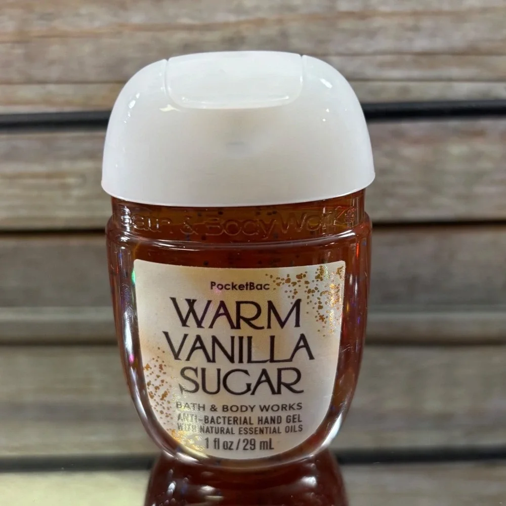 Bath Body Works Warm Vanilla Sugar PocketBac‎ Hand Sanitizer Body Mist Cream Set